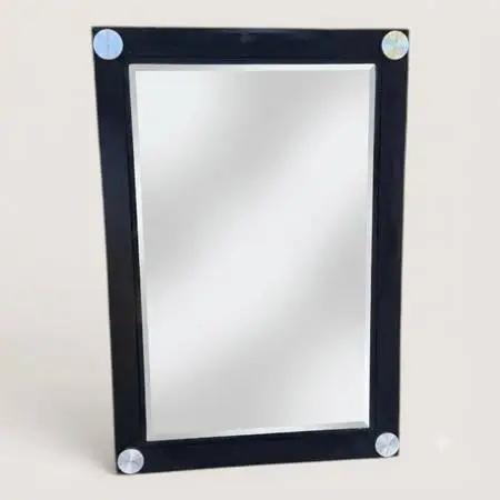 Modern Steel Frame Accent Mirror – 32.5” x 22” (Vertical or Horizontal