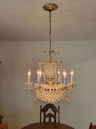 CUSTOM MADE CRYSTAL CHANDELIER