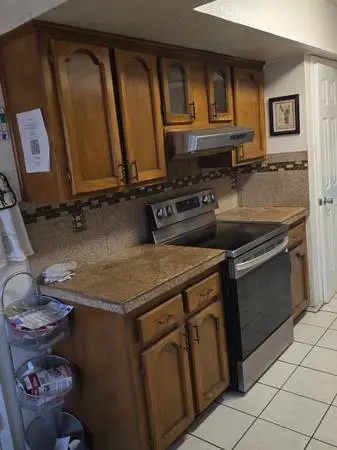 LG Electric stove and hood