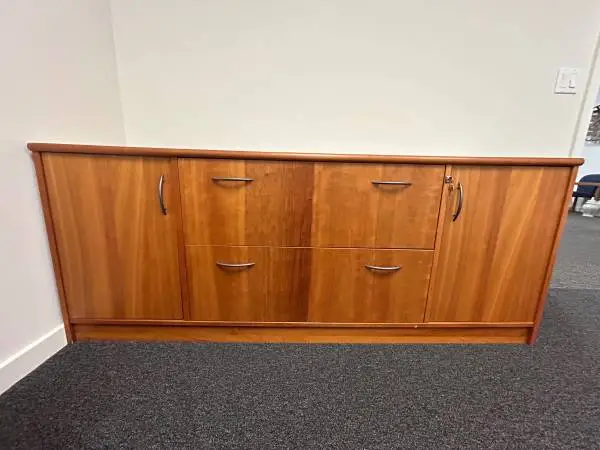 Office Credenza Cabinet – Spacious Storage, Excellent Condition
