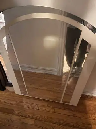 Large Big Heavy Standing Dresser Wall Wooden Base Mirror