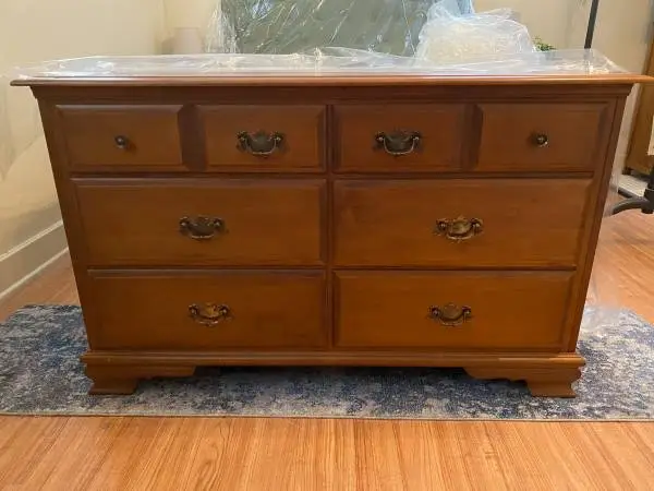 Six-Drawer Dresser, Solid Wood