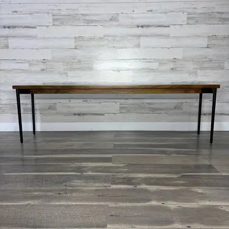 Mid Century Style Mango Wood Bench *delivery available*