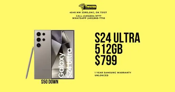 S24 ULTRA 512GB WITH 1 YEAR SAMSUNG WARRANTY