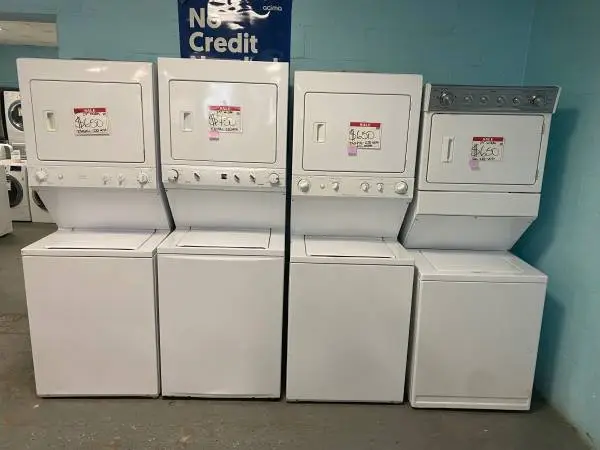 27” stackable washer and dryer 20% off