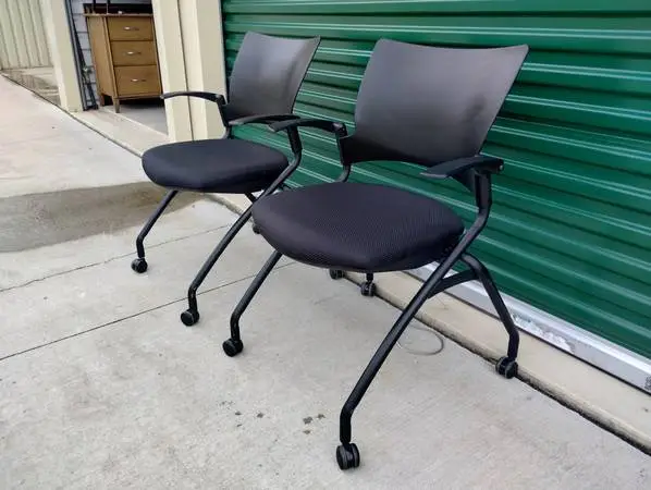 (2) Sit On It Seating Relay Nesting Chairs - $500+ Each New