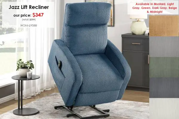 NEW IN BOX! Jazz Power Lift Recliner in 6 Different Colors