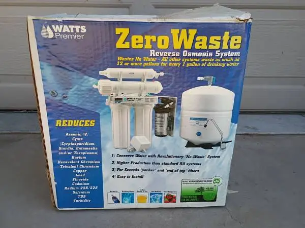 Brand New Watts PWRO4ZRO Reverse Osmosis Water Filter System