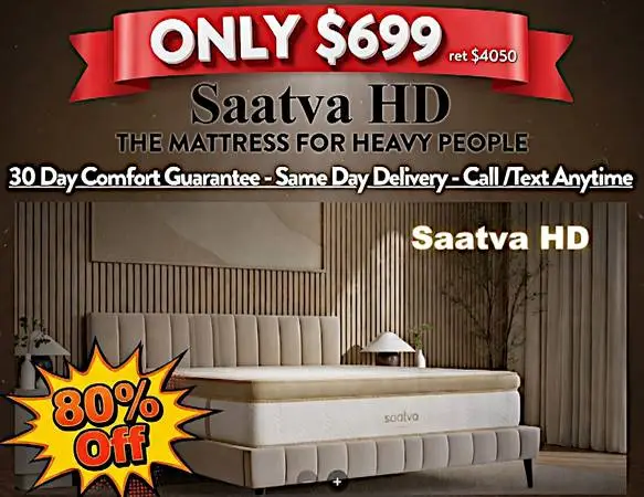 Saatva HD (Heavy Duty) King The Mattress For Heavy People
