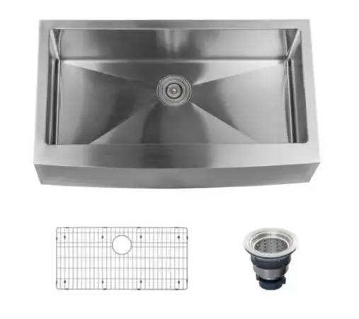 Miseno MNO163620F 36 Stainless Steel Farmhouse Kitchen Sink-NEW