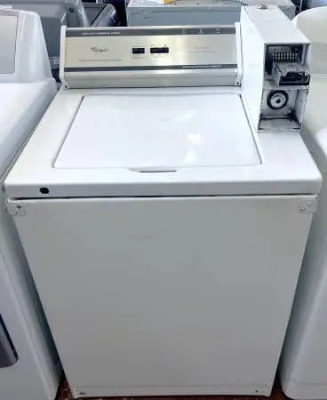 Whirlpool Commercial Coin Operated Washer Machine , Top Load 27 Inch