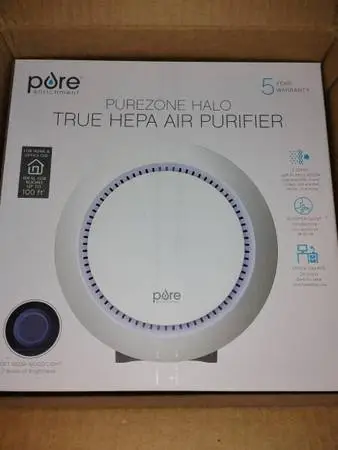 Pure Enrichment PureZone Halo True HEPA Air Purifier,compact Stage New