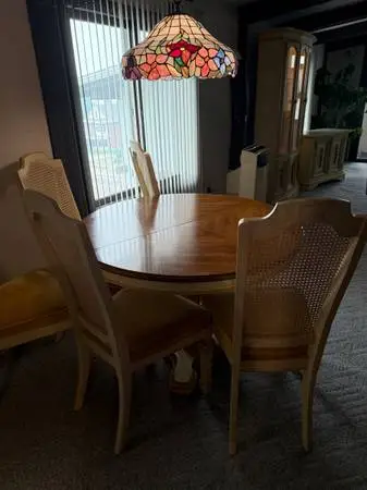 Rare 11 peace dining room set, Stanley furniture Co.