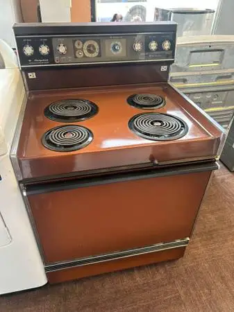 Electric Range Hotpoint with Microwave Function