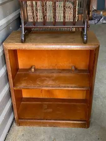 Short Bookshelf, Vintage, Wood