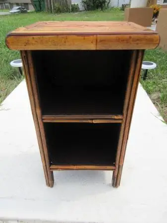 Rattan Accent Table with 1 Shelf