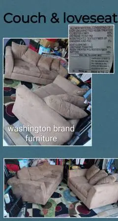 Couch and loveseat