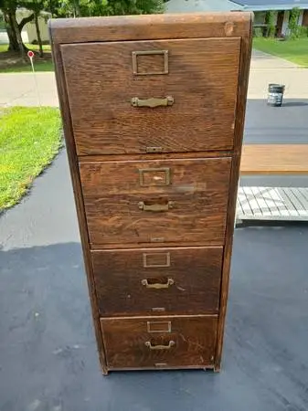 Mission Oak File Cabinet