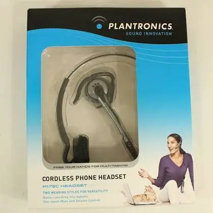 New Plantronics M175C Convertible Mobile Headset for Cordless Phones