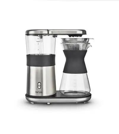 Brim pour over style precision coffee brewer