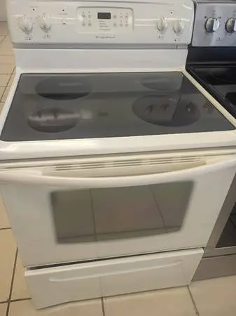 STOVE GLASS TOP WHITE FRIGIDAIRE