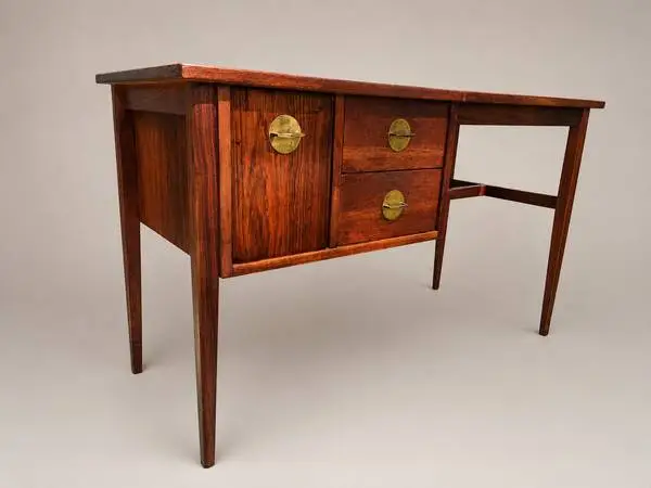 Mid Century Modern Rosewood and Walnut Desk