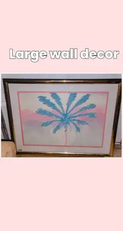 Large wall palm tree pic