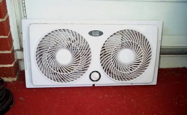 WINDOW FAN Twin Reversible Air Flow 2 Speed Electric Easy Home Vintage