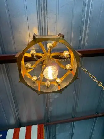 Mid Century Chandelier 1970s