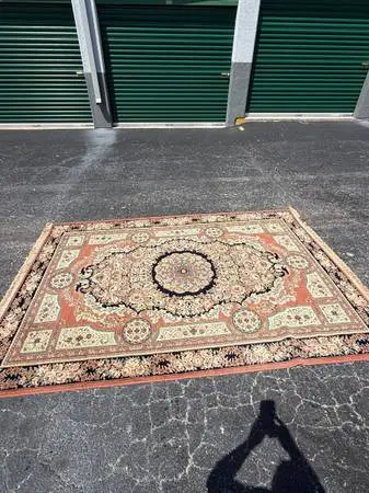 Antique Apricot Authentic Turkish rug from 1952.