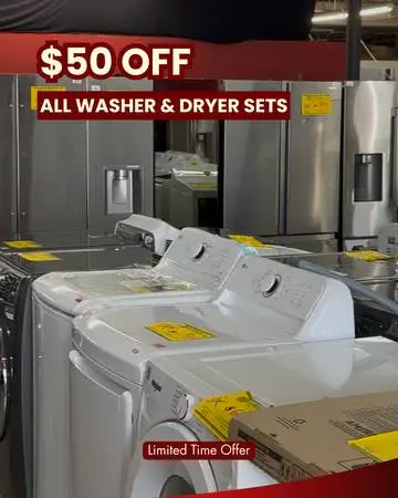 NEW OPEN BOX LG WASHER & DRYERS