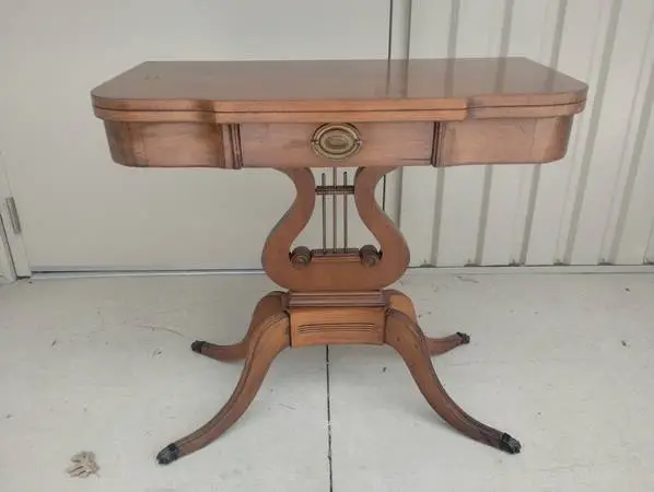 Early 1900s Duncan Phyfe Fold Top Game/Card Table