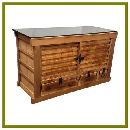 Japenese Marble Top Tansu