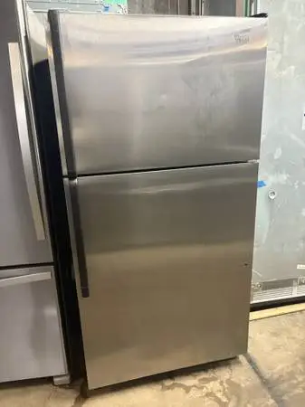 Whirlpool TM 21 Cu Ft SS/Black FF Refrigerator  33 Wide only $350