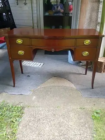Vintage genuine mahogany writing desk