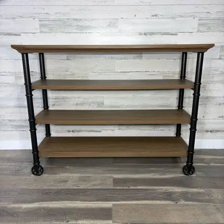 Rustic industrial bookshelf- delivery available