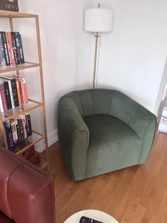 Maravilla Upholstered Swivel Barrel Chair