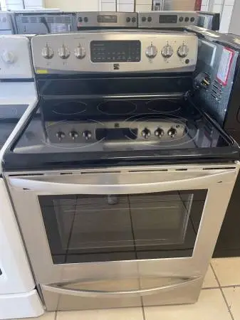 STOVE GLASS TOP KENMORE STAINLESS STEEL
