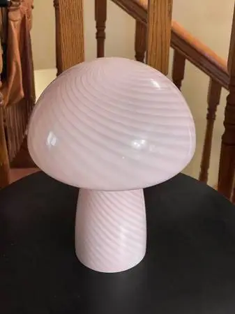 MID CENTURY MODERN GLASS LAMP