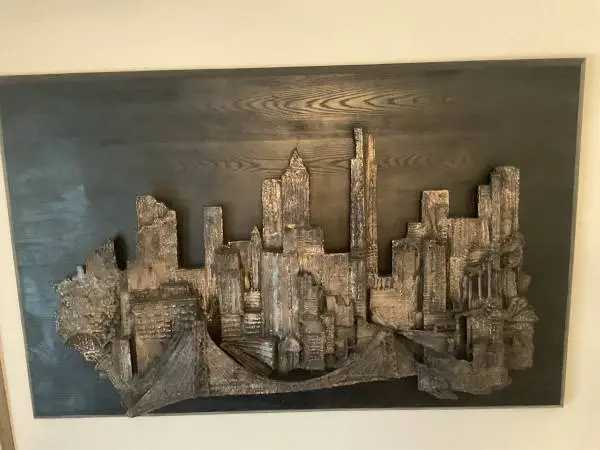 Vintage Mid-Century Brutalist NYC Skyline