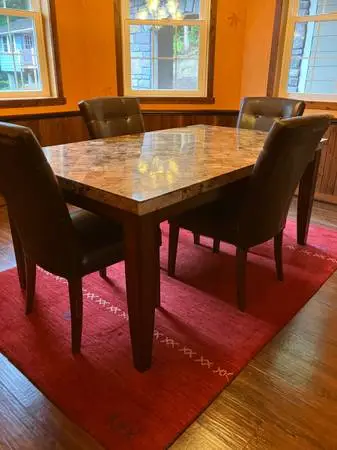 Marble dining table