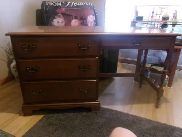 wooden desk