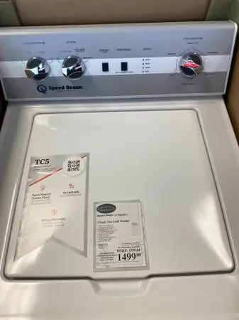 GAJC SPEED QUEEN TC5WN WASHER / DC5WE DRYER SET 5 YR WARRANTY!!