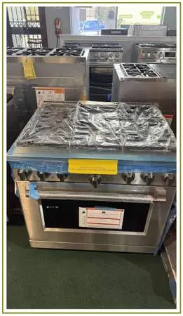 Café – 36-inch Gas Range with 6 Burners 6.2 Cu. Ft. – Stainless