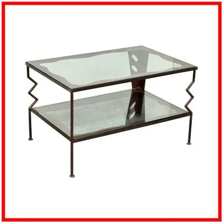 Gregory Hawthorne Steel Coffee Table, Signed