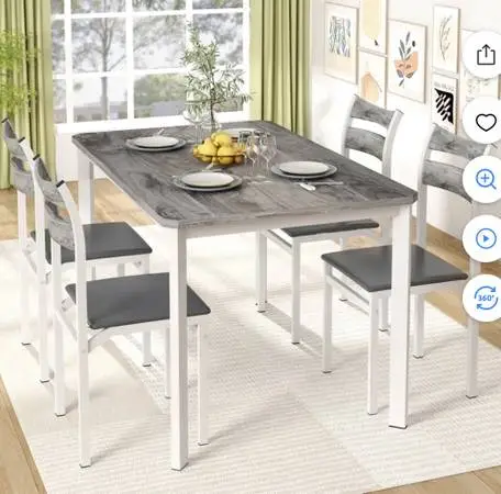 Dining table 4 chairs New in box