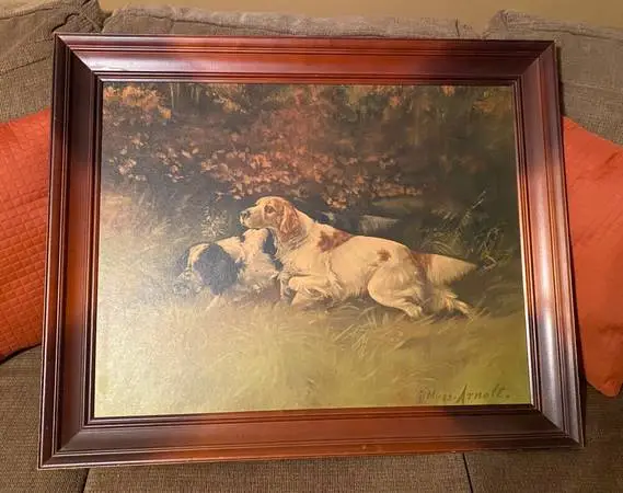 Beautiful Bird Dog Framed Painting