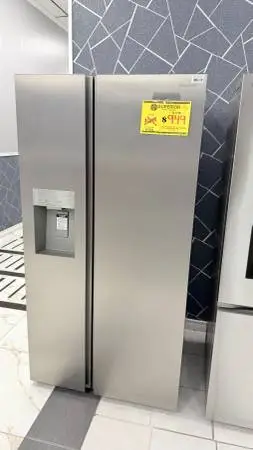 STAINLESS STEEL SIDE BY SIDE FRIDGES, TONS IN STOCK