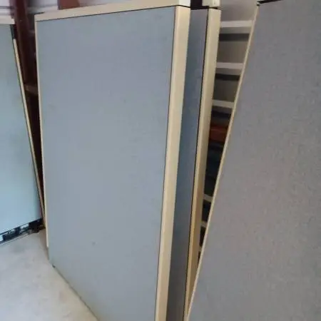 Steelcase Cubicle Partitions,65H,Blue,Room Dividers,24-48W