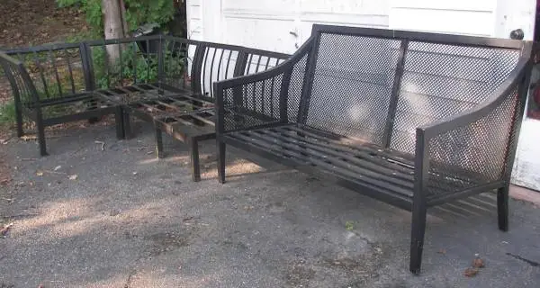 Wrought Iron Chairs and Long Chair